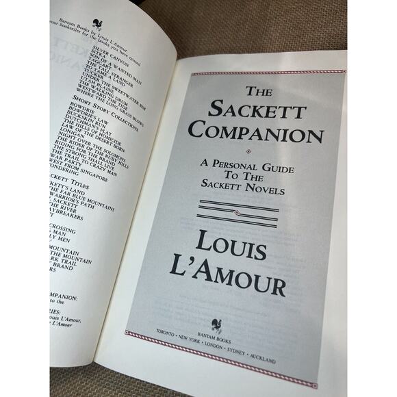 The Sackett Companion : The Facts Behind the Fiction by Louis L'Amour (1988) - Picture 6 of 9
